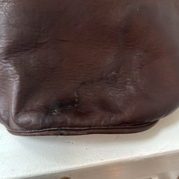 Vintage Coach Brown Leather Bucket Bag - Picture 5 of 7
